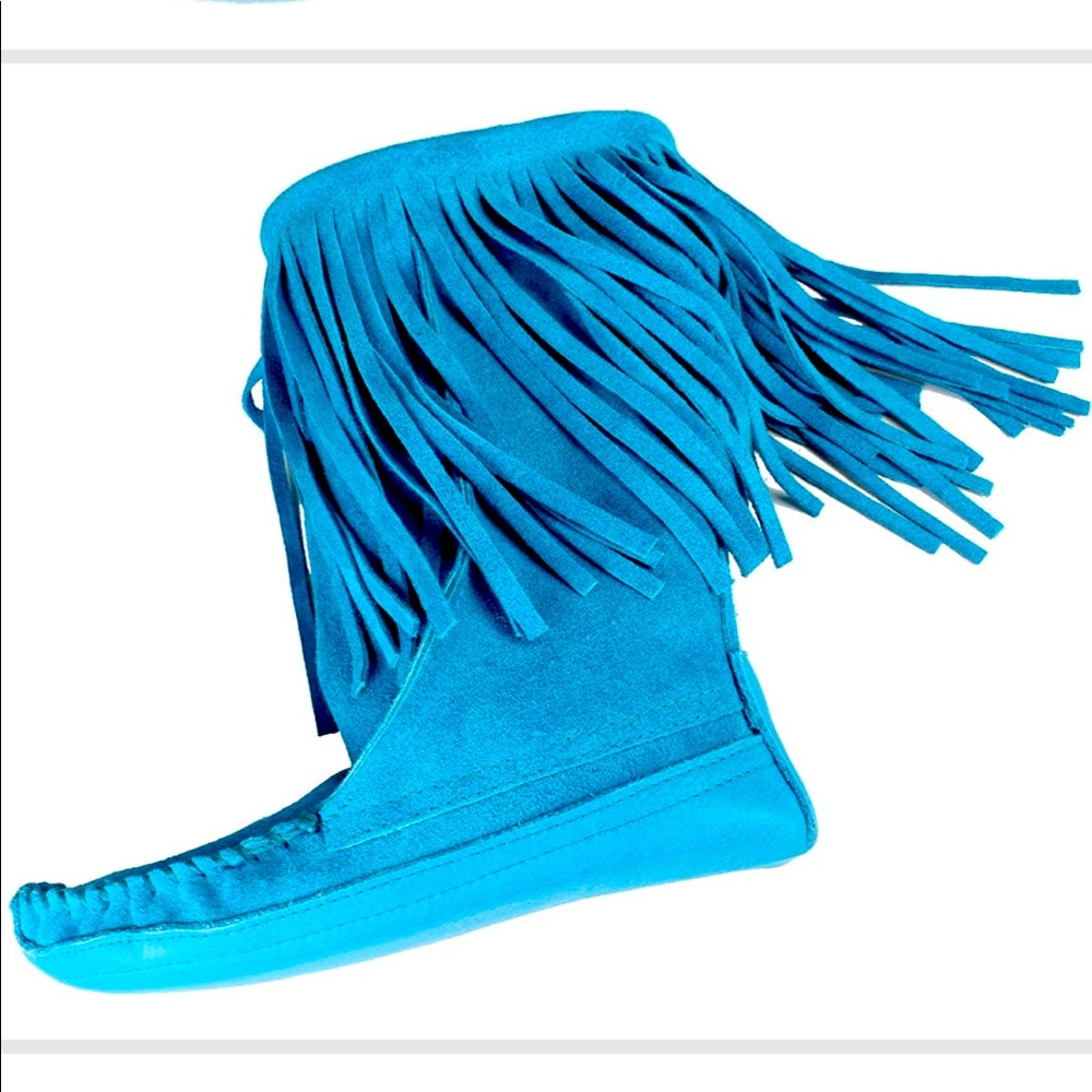 ITASCA Women’s Kaskaskia - Turquoise Suede Moccasin Boots: NWT!!